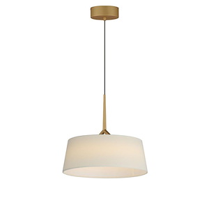 Paramount - 19.5W 1 LED Pendant-11 Inches Tall and 16 Inches Wide