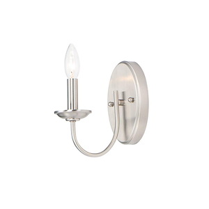 Logan-1 Light Wall Sconce in Modern style-4.5 Inches wide by 8 inches high - 929752