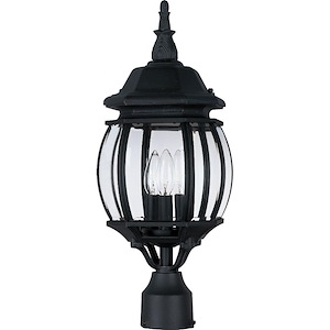 Crown Hill-Three Light Outdoor Post Mount in Early American style-8 Inches wide by 21 inches high