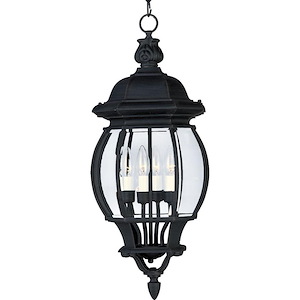 Crown Hill-4 Light Outdoor Hanging Lantern in Early American style-10 Inches wide by 25.25 inches high
