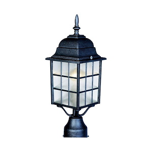 North Church-1 Light Outdoor Pole/Post Mount in Lodge style-6 Inches wide by 17 inches high - 1027804