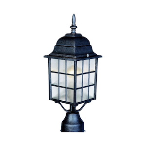 North Church-1 Light Outdoor Pole/Post Mount in Lodge style-6 Inches wide by 17 inches high