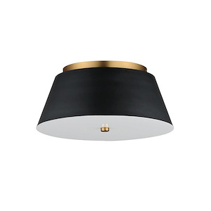 Miles - 30W 1 LED Flush Mount-7.25 Inches Tall and 16 Inches Wide