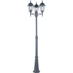 Poles-3 Light Outdoor Pole/Post Mount in Traditional style-24 Inches wide by 100 inches high - 1027828