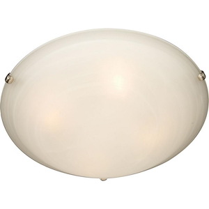 Malaga-4 Light Flush Mount in Transitional style-20 Inches wide by 6 inches high - 1090261