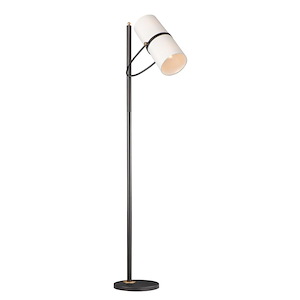 Oscar-2 Light Floor Lamp-11.75 Inches wide by 70.25 inches high