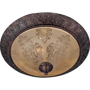 Symphony-2 Light Flush Mount in Mediterranean style-19 Inches wide by 7.5 inches high
