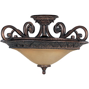 Symphony - 3 Light Semi-Flush Mount