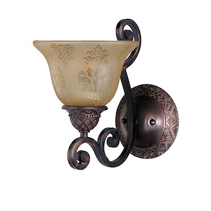 Symphony-1 Light Wall Sconce in Mediterranean style-7 Inches wide by 9.5 inches high - 1333729
