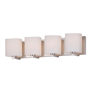 Wrap-Bath Vanity-with Square Glass Shades-5.75 inches high