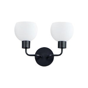 Coraline-2 Light Wall Sconce-14.5 Inches wide by 10.5 inches high