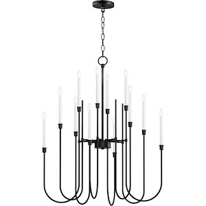 Tux - 12 Light Chandelier In Traditional Style-42 Inches Tall and 36 Inches Wide