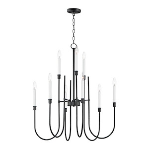 Tux-9 Light Chandelier-30 Inches wide by 33.75 inches high - 1024633