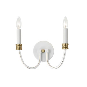 Charlton - 2 Light Wall Sconce In Traditional Style-8.75 Inches Tall and 11.75 Inches Wide