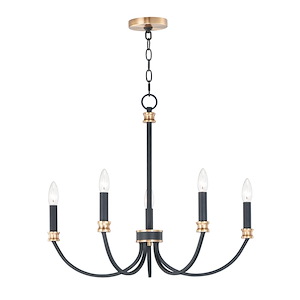 Charlton-5 Light Chandelier-26 Inches wide by 22 inches high
