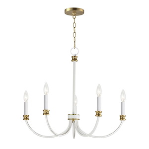 Charlton - 5 Light Chandelier In Traditional Style-22 Inches Tall and 26 Inches Wide