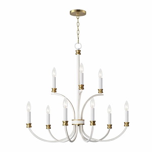 Charlton - 8 Light Chandelier In Traditional Style-24 Inches Tall and 48 Inches Wide - 1284083