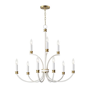 Charlton - 8 Light Chandelier In Traditional Style-24 Inches Tall and 48 Inches Wide
