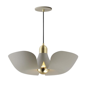 Poppy - 4W 1 LED Up Pendant-7.5 Inches Tall and 17.75 Inches Wide