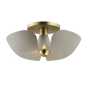 Poppy - 4W 1 LED Flush Mount-7.25 Inches Tall and 17.75 Inches Wide