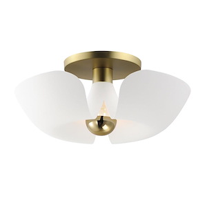 Poppy - 4W 1 LED Flush Mount-7.25 Inches Tall and 17.75 Inches Wide