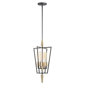 Wings-4 Light Pendant-12 Inches wide by 25 inches high - 1024674