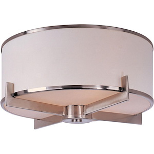 Nexus-Three Light Flush Mount in Contemporary style-17.5 Inches wide by 8.75 inches high