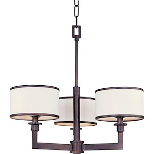 Nexus-Three Light Chandelier in Contemporary style-21 Inches wide by 19.25 inches high