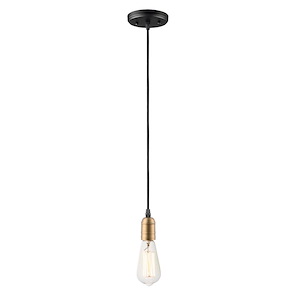 Early Electric-One Light Pendant-5 Inches wide by 3.25 inches high