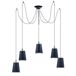 Swagger-Five Light Pendant-21.5 Inches wide by 3.75 inches high