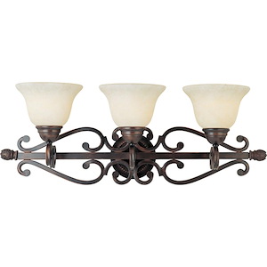 Manor-3 Light Early American Bath Vanity in Early American style-29 Inches wide by 10.5 inches high - 214187