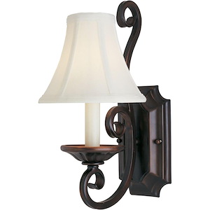 Manor-One Light Wall Sconce in Early American style-7 Inches wide by 14.5 inches high - 229655