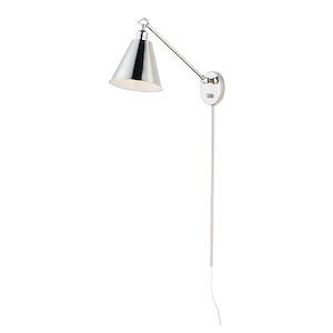 Library-One Light Wall Sconce-8 Inches wide by 32.25 inches high