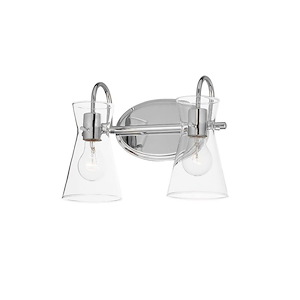 Ava - 2 Light Bath Vanity-9.5 Inches Tall and 13.5 Inches Wide
