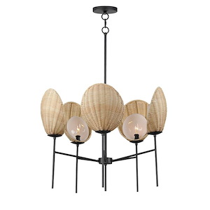 Maldives - 5 Light Chandelier-20.25 Inches Tall and 26 Inches Wide - 1311034