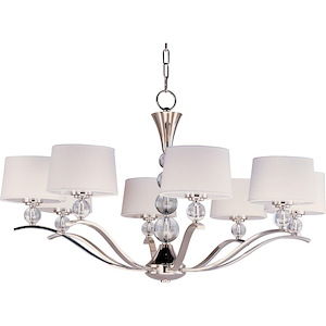 Rondo-Eight Light Chandelier in Transitional style-38.75 Inches wide by 23.5 inches high - 229647