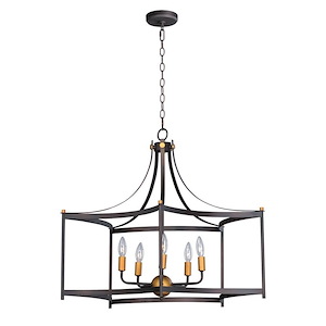 Wellington-Five Light Pendant-30 Inches wide by 26 inches high - 702596