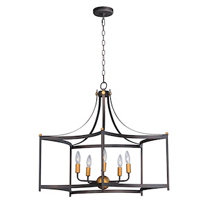 Wellington-Five Light Pendant-30 Inches wide by 26 inches high