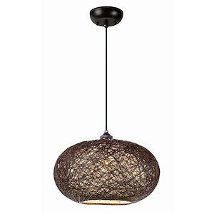 Bali-One Light Pendant-15.75 Inches wide by 10 inches high