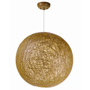 Bali-One Light Chandelier-19 Inches wide by 19 inches high