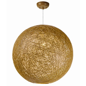 Bali-One Light Chandelier-24 Inches wide by 24 inches high