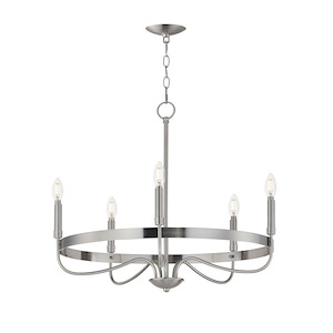 Frankie - 5 Light Chandelier-22.25 Inches Tall and 26 Inches Wide - 1342364