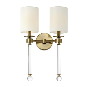 Lucent - 2 Light Wall Sconce In Traditional Style-21 Inches Tall and 13.75 Inches Wide
