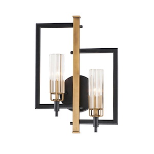 Flambeau-2 Light Wall Sconce-13 Inches wide by 18 inches high