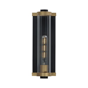 Opulent - 2 Light Outdoor Wall Sconce-14 Inches Tall and 5 Inches Wide - 1306186
