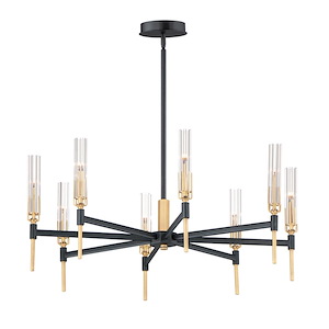 Flambeau - 33 Inch 14.4W 8 LED Chandelier