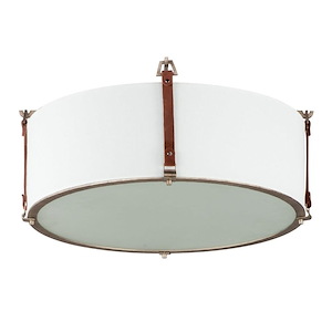 Sausalito - 4 Light Flush Mount-10.5 Inches Tall and 24.25 Inches Wide