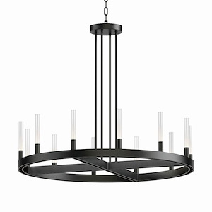 Ovation - 36W 12 LED Chandelier-24.35 Inches Tall and 31.5 Inches Wide - 1306193