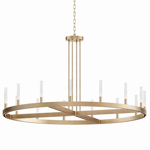 Ovation - 30W 15 LED Chandelier-24.35 Inches Tall and 47 Inches Wide