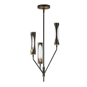 Regent - 18W 3 LED Pendant-26 Inches Tall and 14 Inches Wide